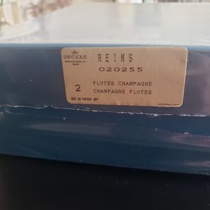 St. Louis Crystal Champagne flutes
